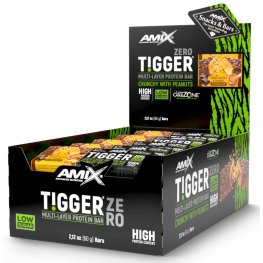 AMIX TiggerZero Multi-Layer Protein Bar 20x60g, Peanut Butter Cake спортивное питание