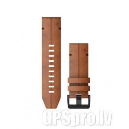 GARMIN Fenix 6X 26mm QuickFit Watch Band, Chestnut Leather