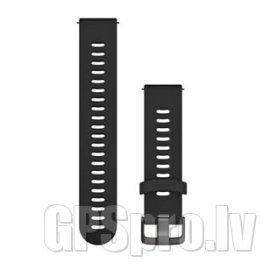GARMIN Quick Release Band 20mm, Black with Slate Hardware