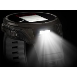 GARMIN Fenix 8 47 mm, Solar, Sapphire Carbon Gray DLC Titanium with Black/Pebble Gray Silicone спортивные часы