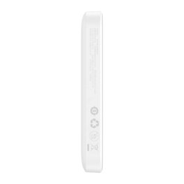 Baseus Powerbank Magnetic Mini 6000mAh, USB-C 20W MagSafe (white) power bank