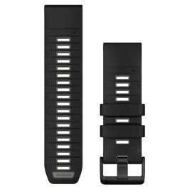 GARMIN QuickFit Band 26mm, Black/Pebble Gray Silicone Band