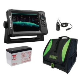 LOWRANCE EAGLE 7 SplitShot™ ROW+BAG L+AKU+ICE Transducer эхолот