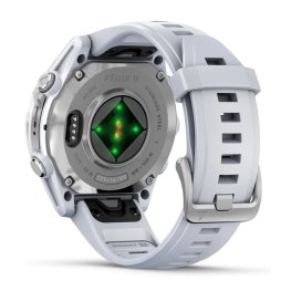 GARMIN Fenix 8 43 mm, AMOLED, Silver with Whitestone Silicone Band sporta pulkstenis