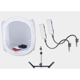 Bresser BR-2820L Light Tent 60x60x60cm produktu fotografēšanai ar LED lampām LED komplekts