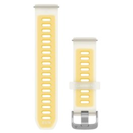 GARMIN Quick Release Band 20mm, Translucent Bone/Mango with Silver Hardware