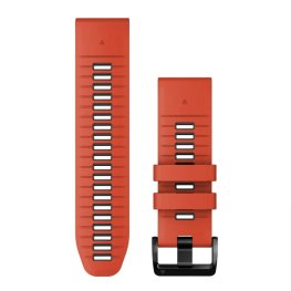 GARMIN QuickFit Band 26mm, Flame Red/Graphite Silicone