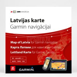 Jana Seta Latvijas karte Garmin navigācijai aksesuārs