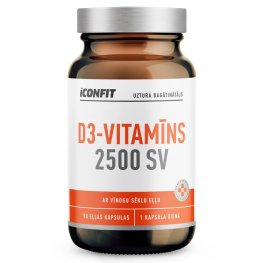 ICONFIT Vitamin D 2500 IU, With grape seed oil, N90 пищевая добавка