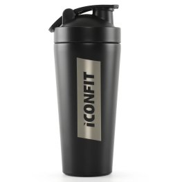 ICONFIT Stainless Steel Shaker 800ml, Black спортивная бутылка