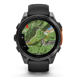 GARMIN Fenix 8 47 mm, AMOLED, Slate Gray with Black Silicone Band спортивные часы