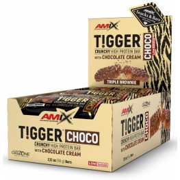AMIX TiggerZero CHOCO Protein Bar 20x60g, Triple Brownie спортивное питание