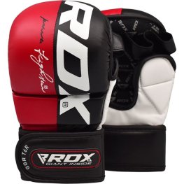RDX REX T6  MMA GRAPPLING GLOVES HYBRID GEL RED M