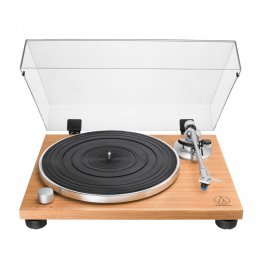 AUDIO TECHNICA Manual Belt Drive Wood Base Turntable vinila plašu atskaņotājs