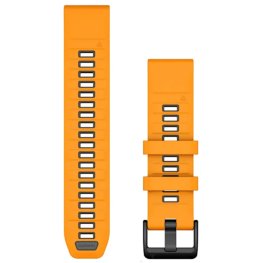 GARMIN QuickFit Band 22mm, Spark Orange/Graphite Silicone Band