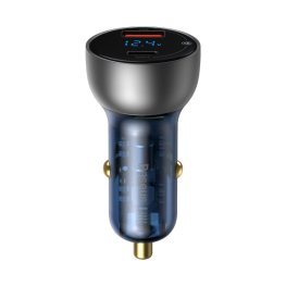 Baseus Baseus Particular QC+PPS Dual Quick Charger Silver Auto lādētājs авто зарядка