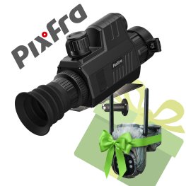 PIXFRA CHIRON C635LRF 640x512 35mm 1x-8x 50Hz Wi-Fi + dāvanā Huntop E50 meža kamera termālais tēmēklis