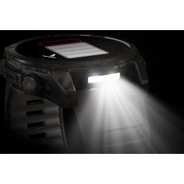 GARMIN Fenix 8 51 mm, AMOLED, Sapphire Carbon Gray DLC Titanium with Black/Pebble Gray Sil спортивные часы