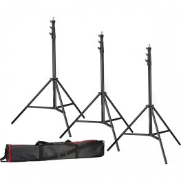 Bresser 3x BR-TP280 PRO-1 statīvi (280 cm) + soma Statīvs