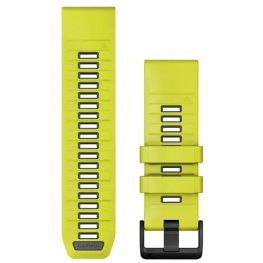 GARMIN QuickFit Band 26mm, Amp Yellow/Graphite Silicone Band