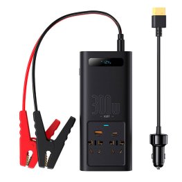 Baseus Power Inverter 300W (220V CN/EU) Black aksesuārs
