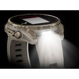 GARMIN Fenix 8 43 mm, AMOLED, Sapphire Soft Gold with Fog Gray/Dark Sandstone Silicone Ban спортивные часы
