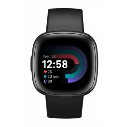 FITBIT Versa 4 Smart watch, NFC, GPS, Black/Graphite sporta pulkstenis