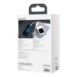 Baseus Q pow Digital Display Power Bank 20000mAh, IP, USB, USB-C, 22.5W with Type-C Cable (white) power bank