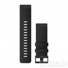 GARMIN Fenix 6X 26mm QuickFit Watch Band, Heathered Black Nylon