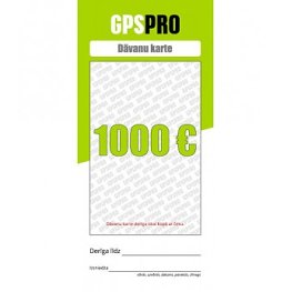  Подарочные Карты GPSPRO - 1000 Евро подарочная карта