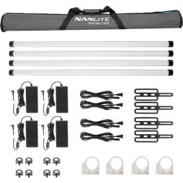 NANLITE PavoTube II 30XR  4KIT LED Tube Lampas LED komplekts