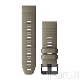 GARMIN Fenix 6X 26mm QuickFit Watch Band, Dark Sandstone Silicone