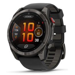 GARMIN fēnix® 8 Pro – 51 mm, AMOLED, Sapphire, Carbon grey DLC titanium with Black/pebble спортивные часы