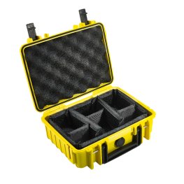 B+W Outdoor futlāris Type 1000 / Dzeltens (dalītāju sistēma) Studijas aksesuārs