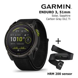 GARMIN Enduro 3 – 51 mm, Solar, Sapphire + HRM 200 Sensor спортивные часы