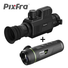 PIXFRA CHIRON C635LRF termālais tēmēklis + Mile 2 PFI-M215 termokamera termālais tēmēklis