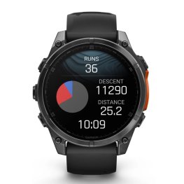 GARMIN Fenix 8 47 mm, AMOLED, Slate Gray with Black Silicone Band спортивные часы