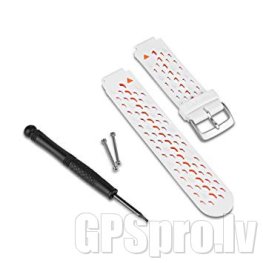 GARMIN Watch Band, White/Orange