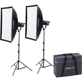 NANLITE FS-200B Bi-Colour 2 light kit with stand LED komplekts