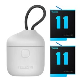 TELESIN -slot waterproof charger Allin box + 2 batteries for GoPro Hero 12 / 11 / 10 / 9¶3 aksesuārs
