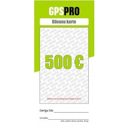  Подарочные Карты GPSPRO - 500 Евро подарочная карта