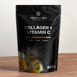 Vital Harmony Collagen + Vitamin C 400g, Pear Mango спортивное питание