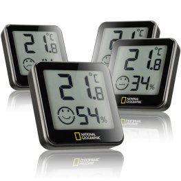 NATIONAL GEOGRAPHIC Tempy termometrs / higrometrs, 4 gab. komplekts laika stacija