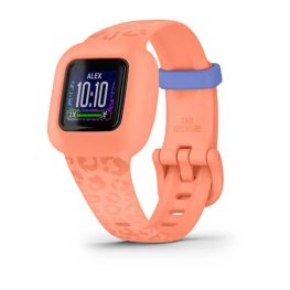 GARMIN vívofit jr. 3, Peach Leopard bērnu pulkstenis