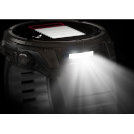 GARMIN Fenix 8 51 mm, Solar, Sapphire Carbon Gray DLC Titanium with Black/Pebble Gray Silicone спортивные часы