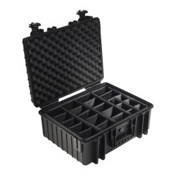 B+W Outdoor futlāris Type 6000 / melns (sadalītāju sistēma) Studijas aksesuārs