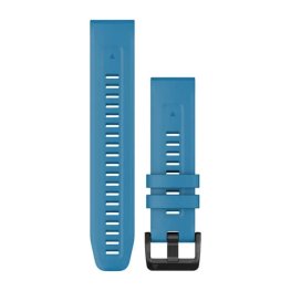 GARMIN QuickFit Band 22mm, Cirrus Blue with Black Stainless Steel Hardware