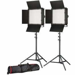 Bresser LED Фото-Видео комплект 2x LS-900 54W/8.860LUX + 2x штативы Непрерывный свет