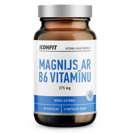 ICONFIT Magnesium with B6 Vitamin, 375mg, N90 пищевая добавка