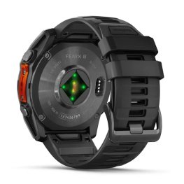 GARMIN Fenix 8 51 mm, AMOLED, Slate Gray with Black Silicone Band спортивные часы